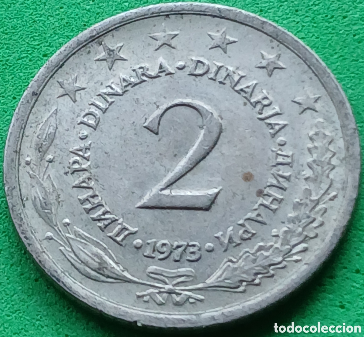Monedas antiguas de Europa: Yugoslavia 2 dinares 1973 km#57