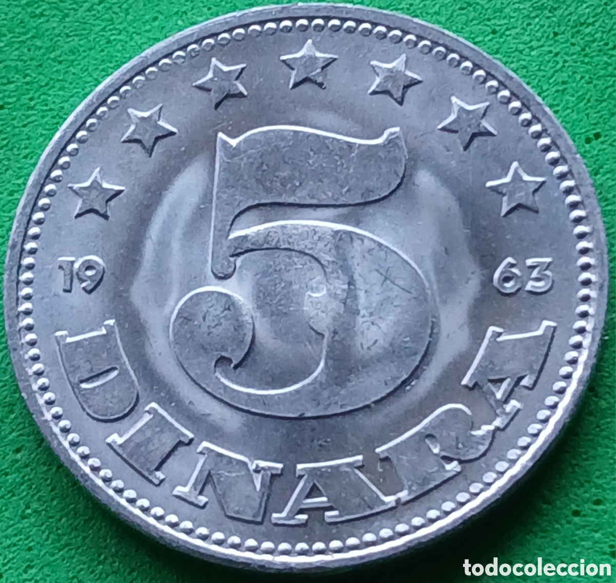 Monedas antiguas de Europa: Yugoslavia 5 dinares 1963 km#38