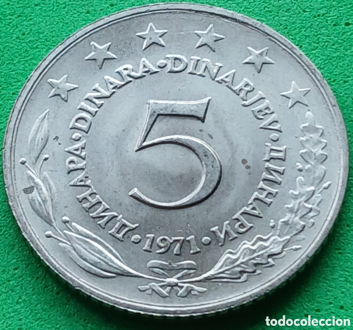 Monedas antiguas de Europa: Yugoslavia 5 dinares 1971 km#58