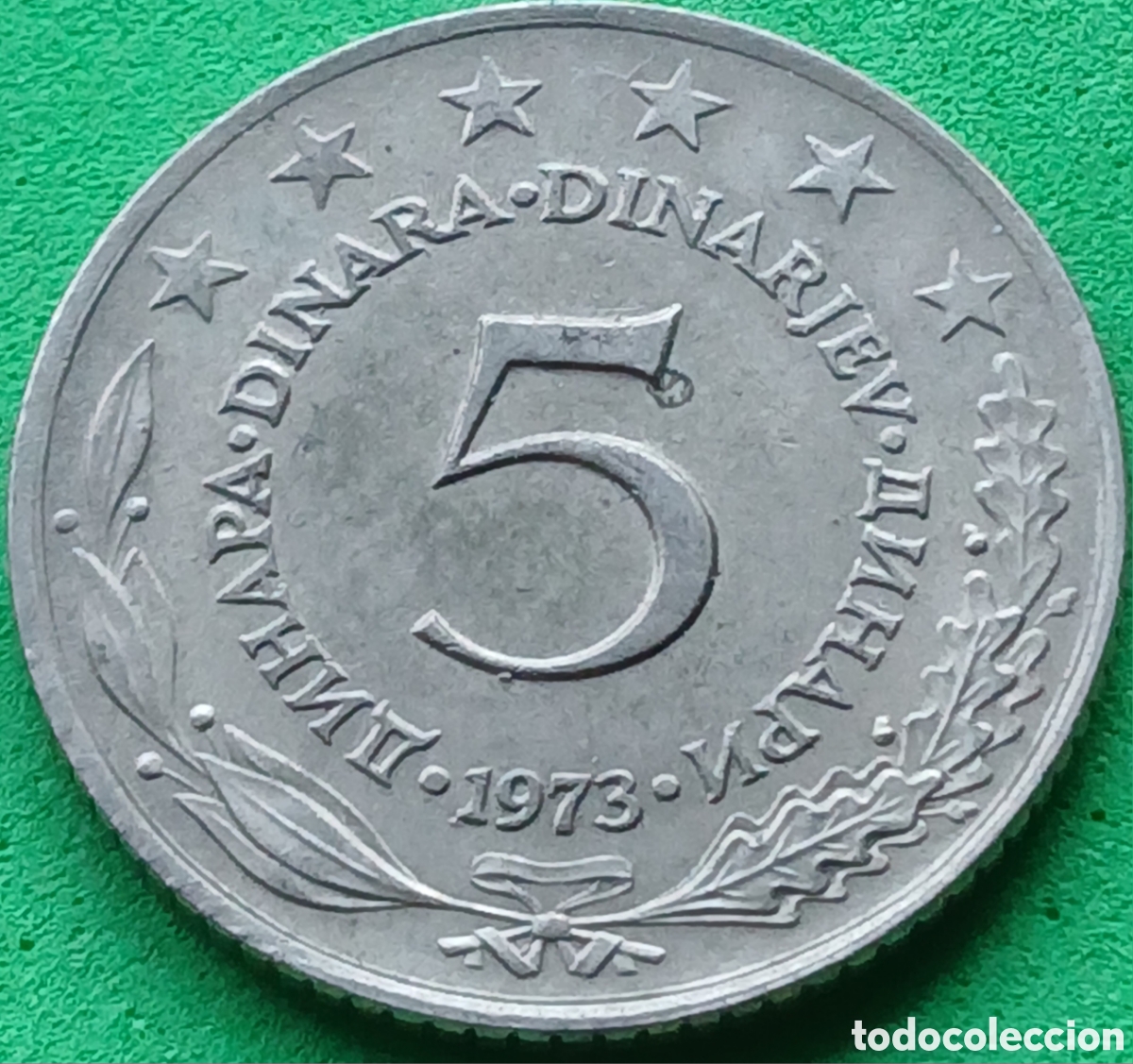 Monedas antiguas de Europa: Yugoslavia 5 dinares 1973 km#58