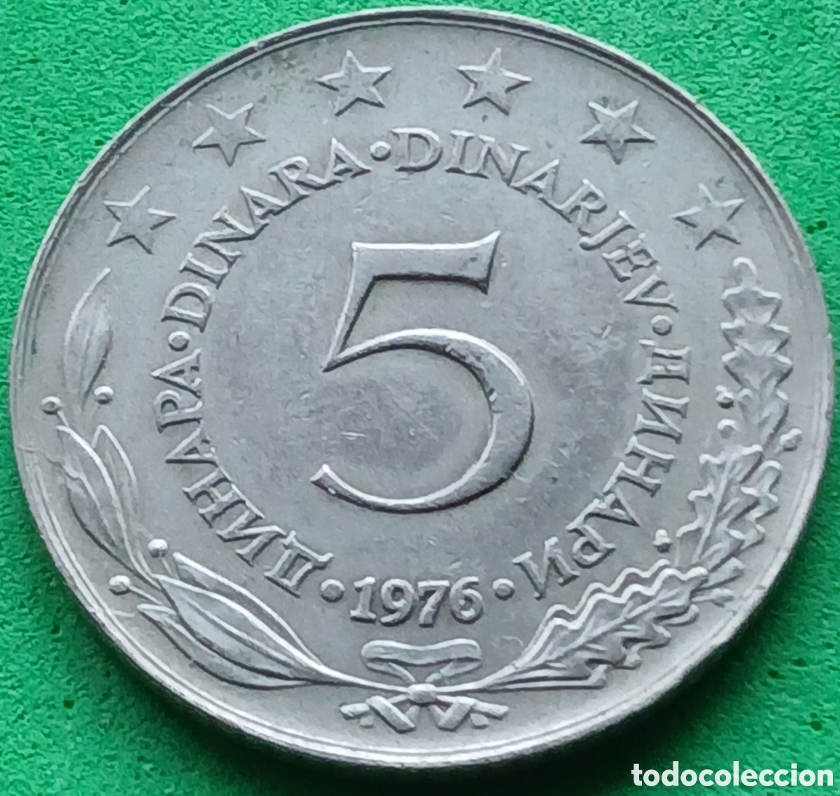 Monedas antiguas de Europa: Yugoslavia 5 dinares 1976 km#58