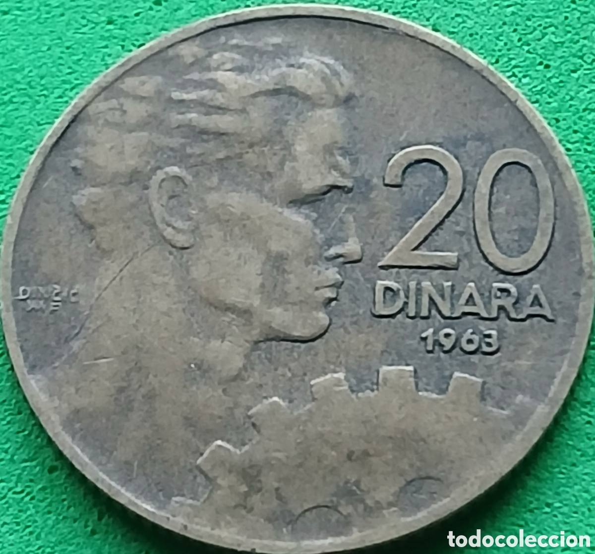 Monedas antiguas de Europa: Yugoslavia 20 dinares 1963 km#40