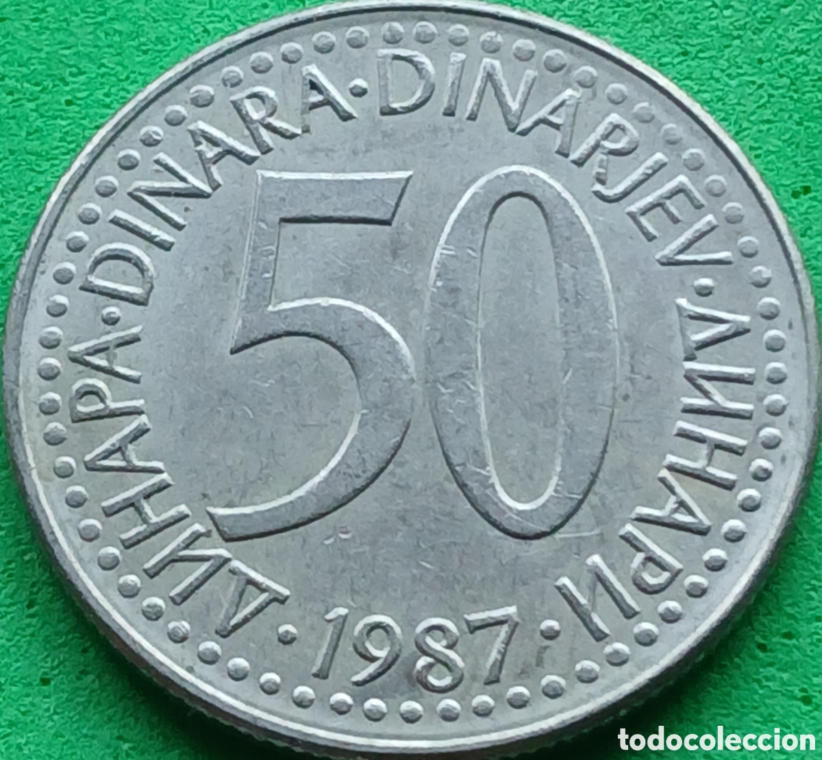 Monedas antiguas de Europa: Yugoslavia 50 dinares 1987 km#113