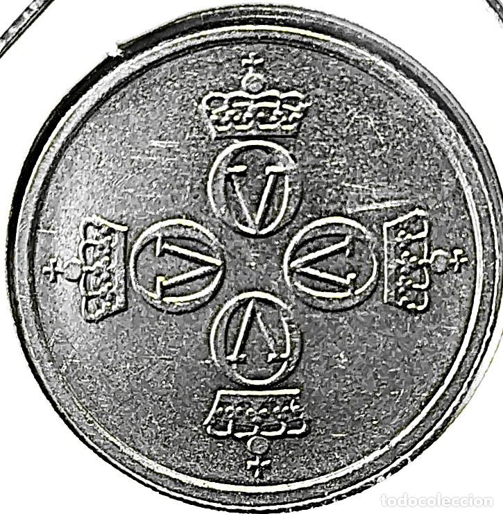 Monedas antiguas de Europa: NORUEGA (1958-1991) - 25 ORE 1977 - REY OLAF V - A - 2 GR. CUPRONIQUEL - DIAMETRO 17 mm - KM#417 -