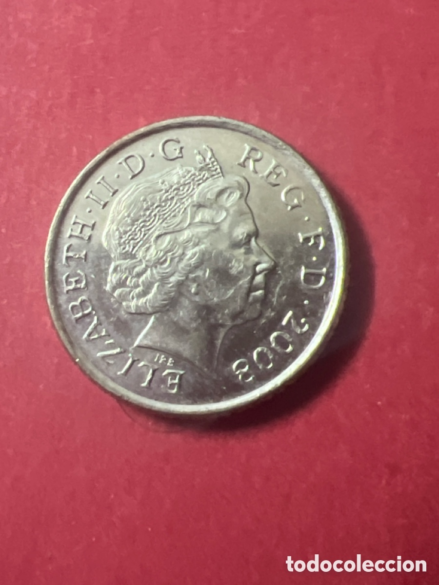Monedas antiguas de Europa: C510. GRAN BRETA&Ntilde;A MONEDA FIVE 5 PENCE ELIZABETH II 2008