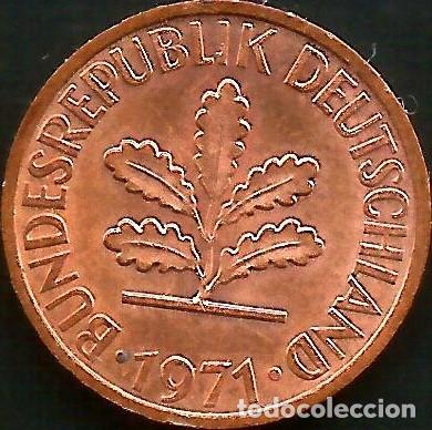 Monedas antiguas de Europa: ALEMANIA 1971 J - 1 PFENNIG - KM 105 - CIRCULADA