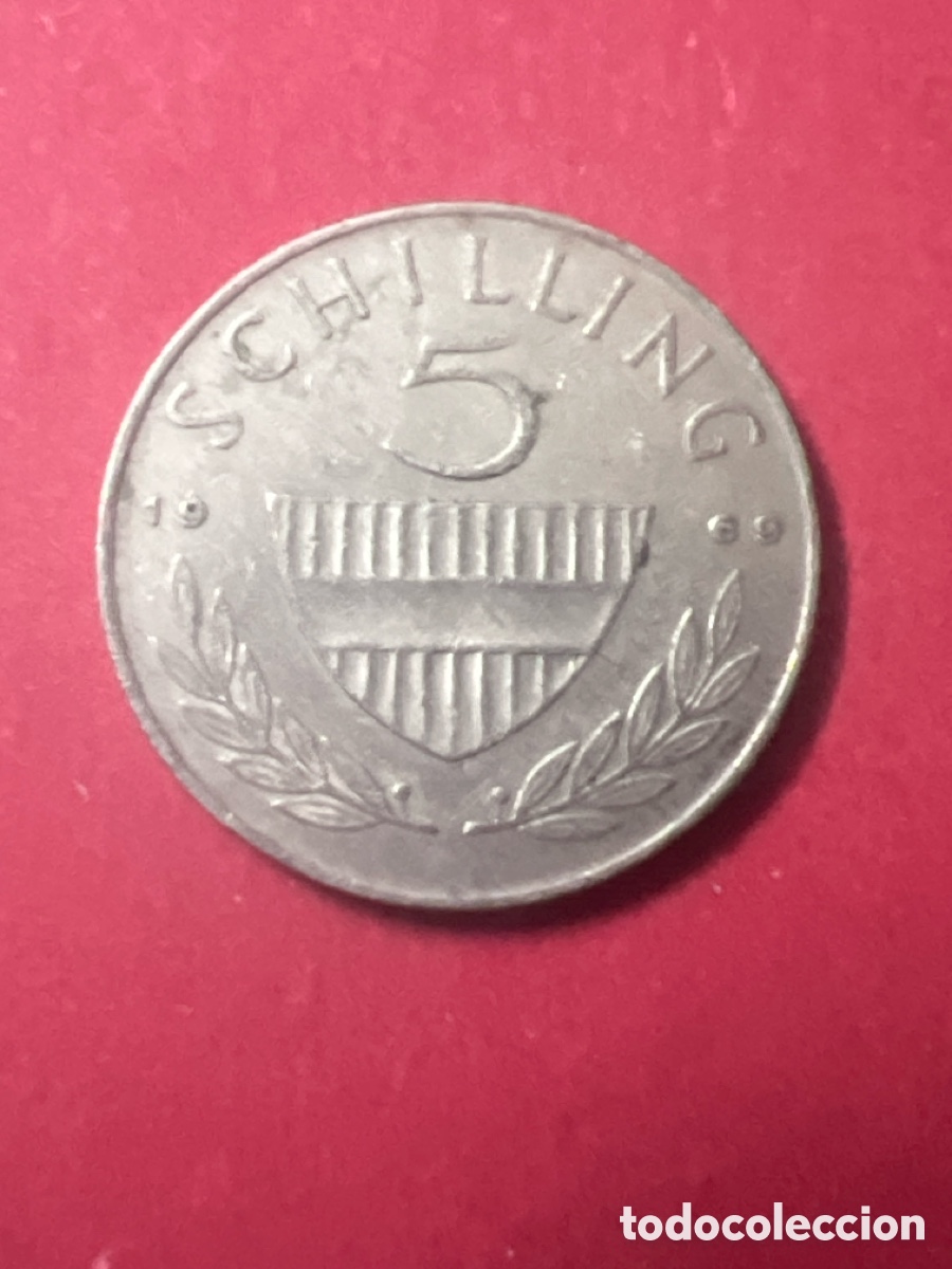 Monedas antiguas de Europa: C510. AUSTRIA 5 SCHILLING 1969