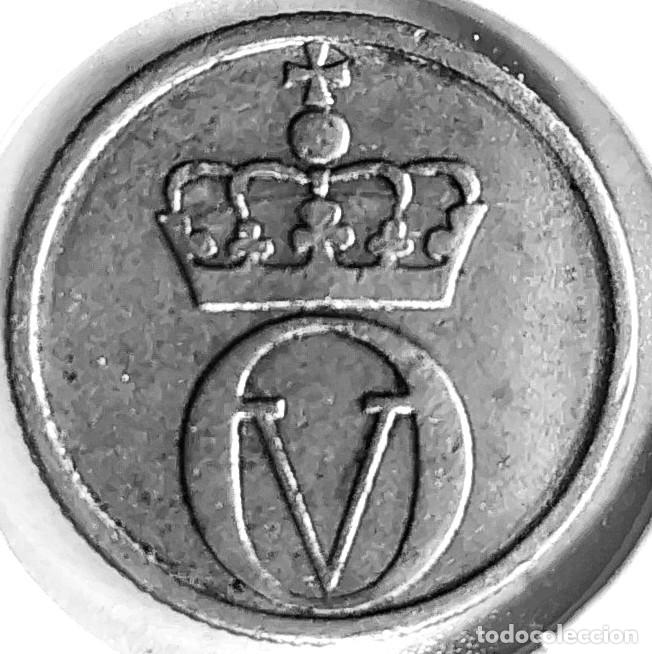 Monedas antiguas de Europa: NORUEGA (1958-1991) - 10 ORE 1969 - REY OLAF V - ABEJA - A - 1,50 GR. CUPRONIQUEL - DIAMETRO 15 mm