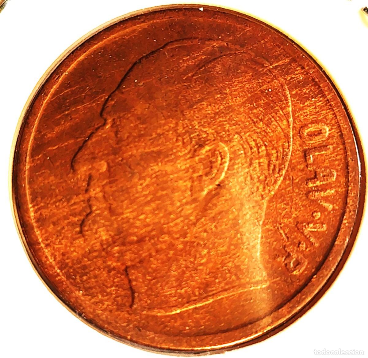 Monedas antiguas de Europa: NORUEGA (1958-1991) - 5 ORE 1966 - REY OLAF V - ALCE - A - 8 GR. BRONCE - DIAMETRO 27 mm - KM#405