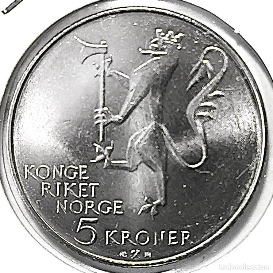 Monedas antiguas de Europa: NORUEGA (1958-1991) - 5 CORONAS 1978 - REY OLAF V - 350&ordm; ANIVERSARIO DEL EJERCITO NORUEGO - A - 11,5