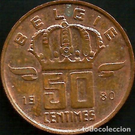 Monedas antiguas de Europa: BELGICA 1980 - 50 CENTIMES - KM 149.1 - CIRCULADA