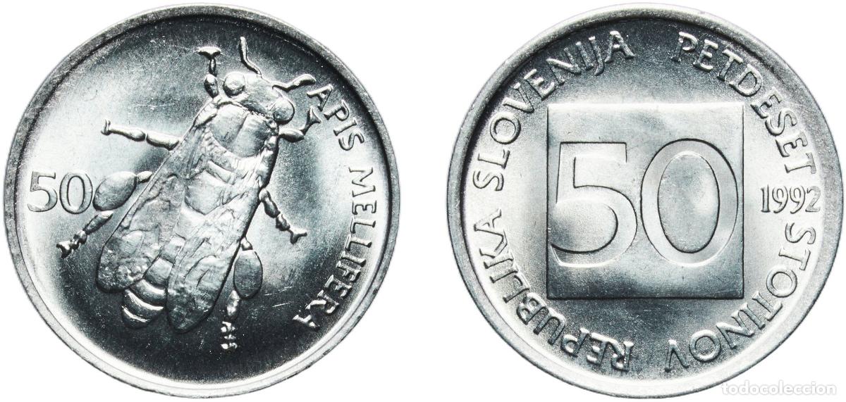 Monedas antiguas de Europa: Slovenia Republic 1992 50 Stotinov Aluminium (98% Aluminium, 2% Magnesium) (5015000) 0.87g UNC KM