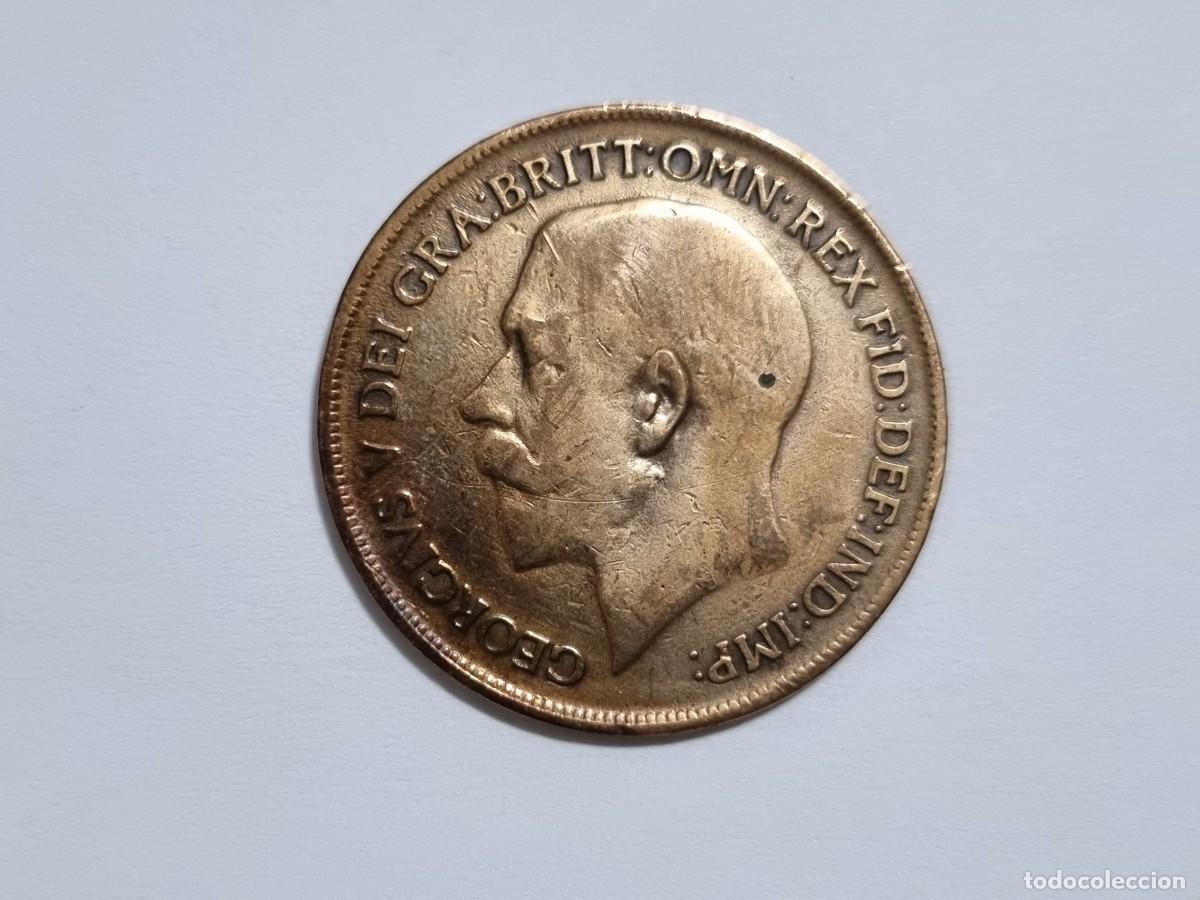 Monedas antiguas de Europa: Antigua Moneda Reino Unido 1 Penique 1915 Gran Breta&ntilde;a Coleccionismo