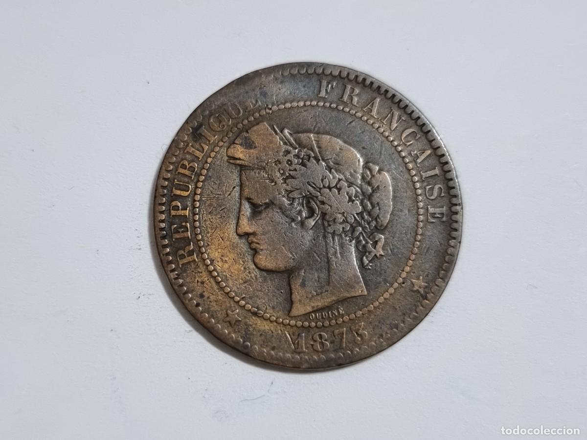 Monedas antiguas de Europa: Antigua Moneda Republica Francesa Francia 10 Centimos 1873 Coleccionista