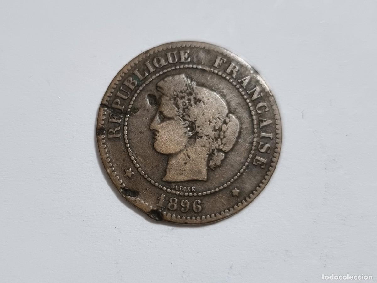 Monedas antiguas de Europa: Antigua Moneda Republica Francesa Francia 5 Centimos 1896 Coleccionista