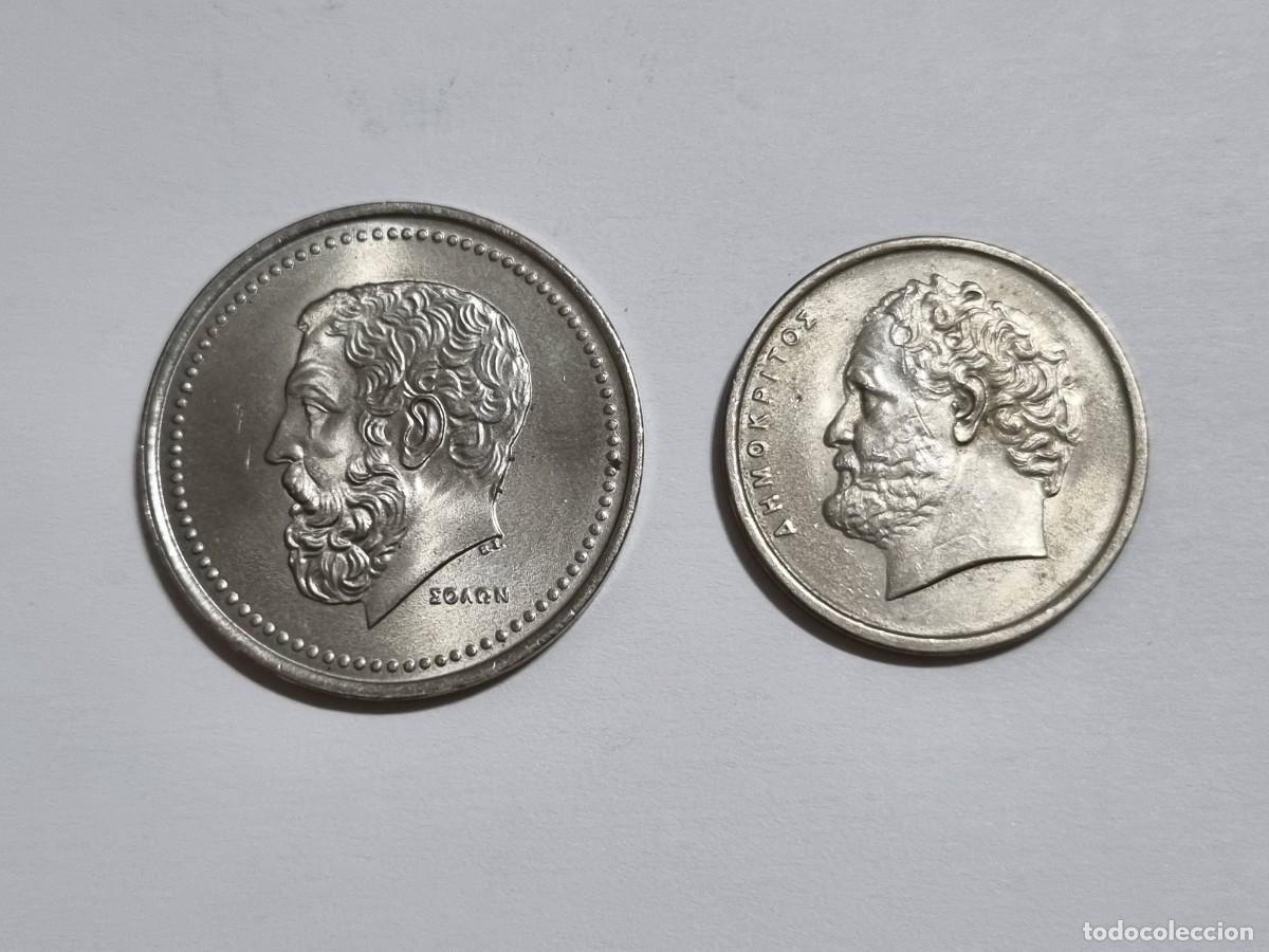 Monedas antiguas de Europa: Antigua Moneda Griega Grecia 50 10 Dracmas 1982 S/C Coleccionista