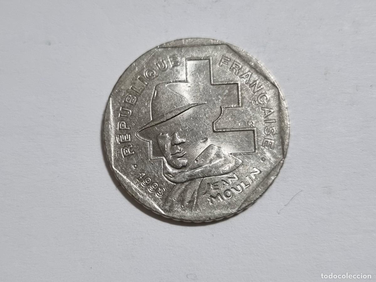 Monedas antiguas de Europa: Antigua Moneda Francesa Francia 2 Francos 1993 Jean Moulin Coleccionista