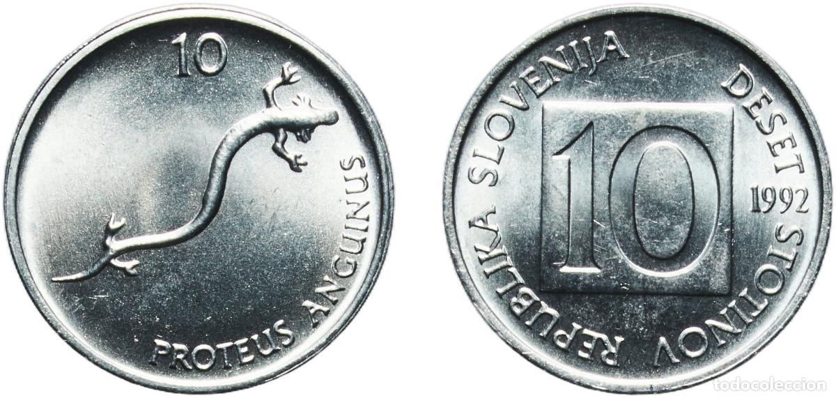 Monedas antiguas de Europa: Slovenia Republic 1992 10 Stotinov Aluminium (98% Aluminium, 2% Magnesium) (2515000) 0.54g UNC KM