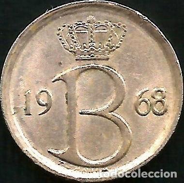 Monedas antiguas de Europa: BELGICA 1968 - 25 CENTIMES - KM 154.1 - CIRCULADA