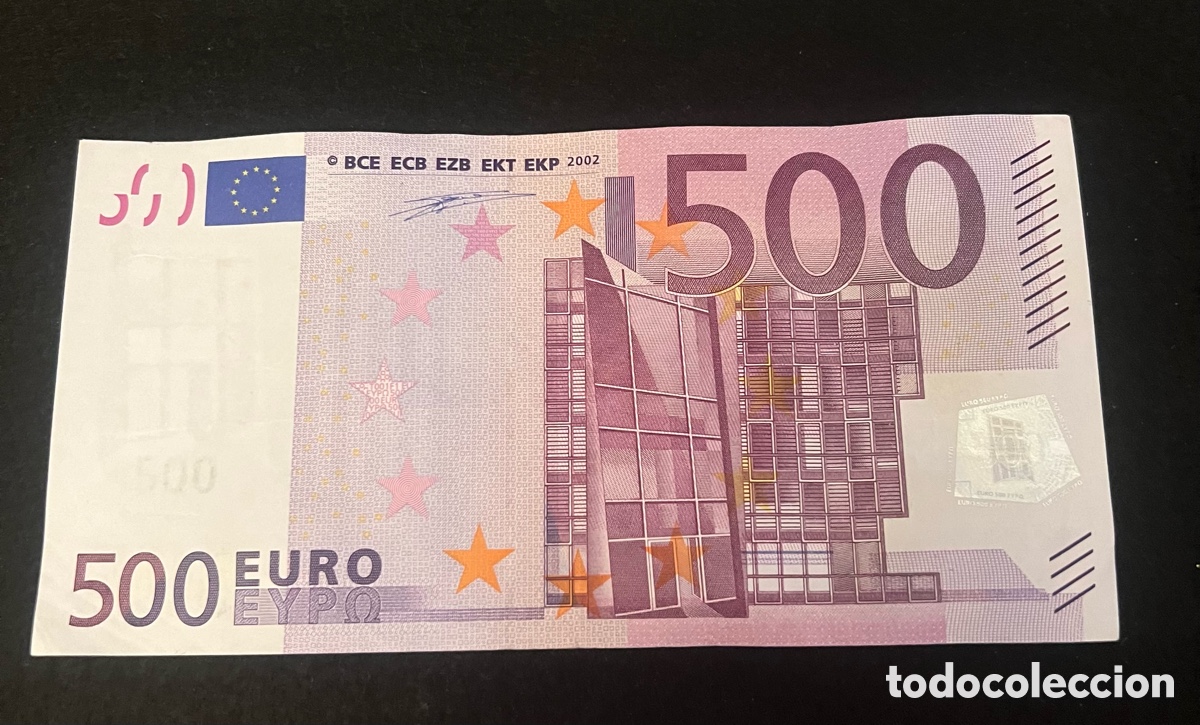 Monedas antiguas de Europa: BILLETE DE 500 euros del a&ntilde;o 2002 firma Duisenberg