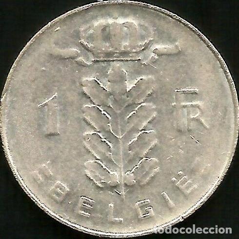 Monedas antiguas de Europa: BELGICA 1977 - 1 FRANC - KM 143.1 - CIRCULADA