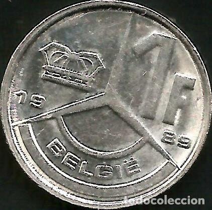 Monedas antiguas de Europa: BELGICA 1989 - 1 FRANC - KM 171 - CIRCULADA