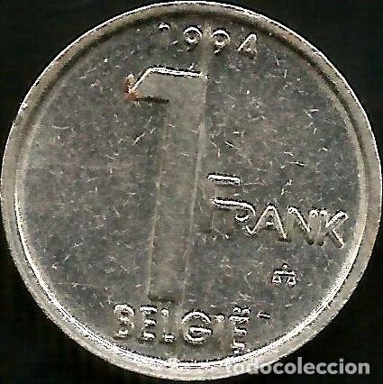 Monedas antiguas de Europa: BELGICA 1994 - 1 FRANC - KM 188 - CIRCULADA