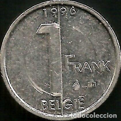 Monedas antiguas de Europa: BELGICA 1996 - 1 FRANC - KM 188 - CIRCULADA