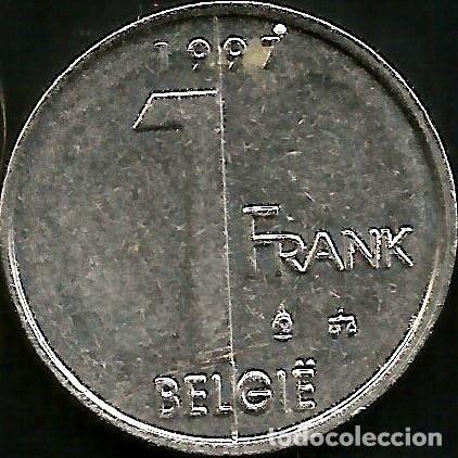 Monedas antiguas de Europa: BELGICA 1997 - 1 FRANC - KM 188 - CIRCULADA
