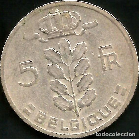 Monedas antiguas de Europa: BELGICA 1968 - 5 FRANCS - KM 134.1 - CIRCULADA