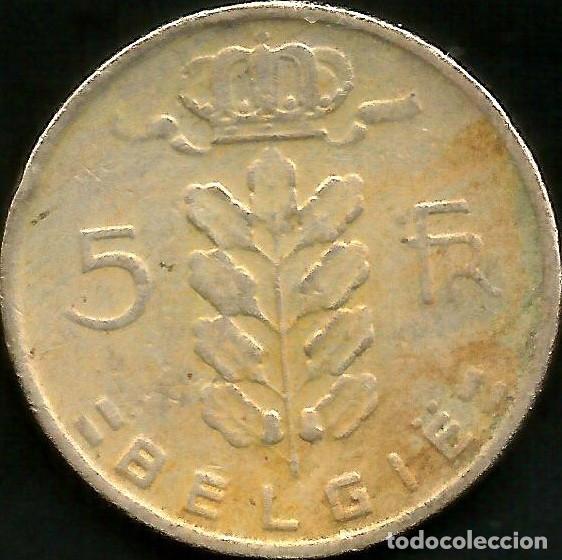 Monedas antiguas de Europa: BELGICA 1967 - 5 FRANCS - KM 135.1 - CIRCULADA