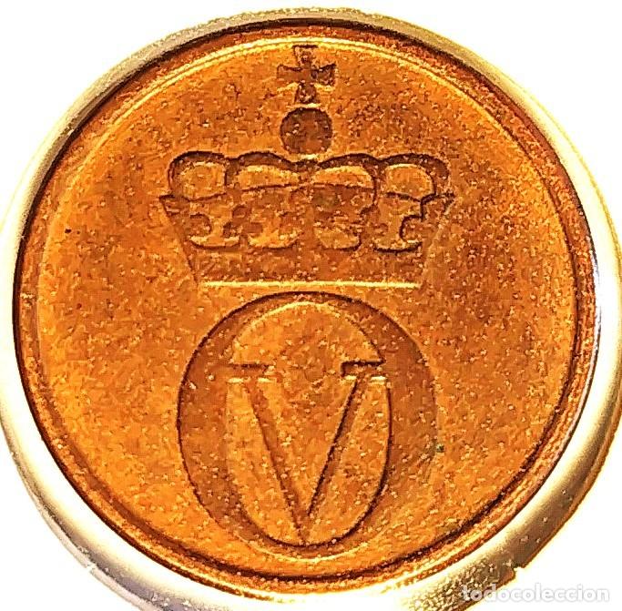 Monedas antiguas de Europa: NORUEGA (1958-1991) - 1 ORE 1967 - REY OLAF V - SCIURIDAE - A - 2 GR. BRONCE - DIAMETRO 16 mm
