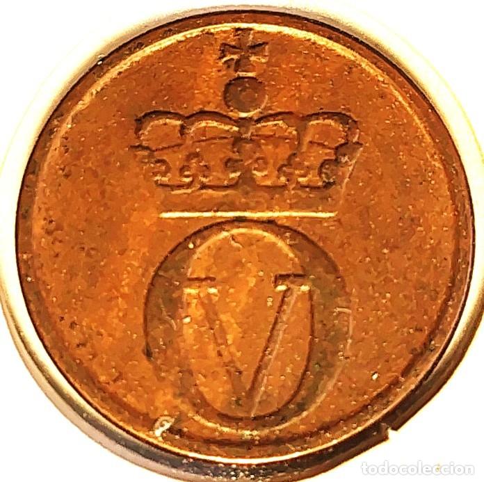 Monedas antiguas de Europa: NORUEGA (1958-1991) - 1 ORE 1964 - REY OLAF V - SCIURIDAE - A - 2 GR. BRONCE - DIAMETRO 16 mm