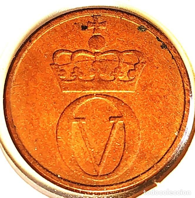Monedas antiguas de Europa: NORUEGA (1958-1991) - 1 ORE 1962 - REY OLAF V - SCIURIDAE - A - 2 GR. BRONCE - DIAMETRO 16 mm
