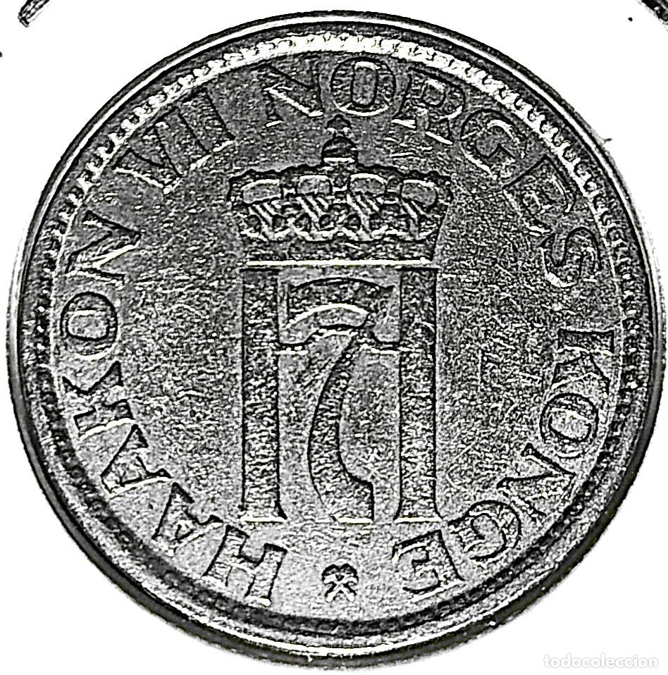 Monedas antiguas de Europa: NORUEGA (1906-1957) - 50 ORE 1955 - REY HAAKON VII - A - 4,60 GR. CUPRONIQUEL - DIAMETRO 22 mm