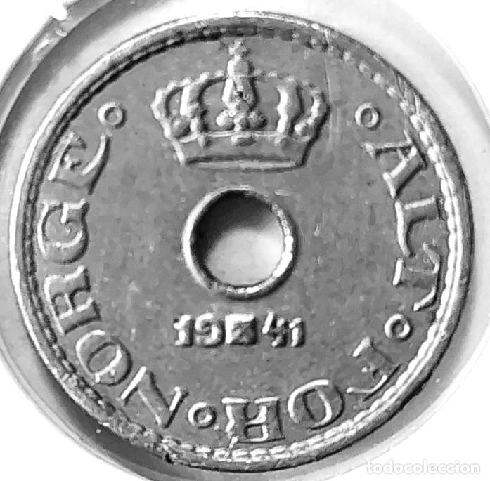 Monedas antiguas de Europa: NORUEGA (1906-1957) - 10 ORE 1941 - REY HAAKON VII - A - 1,50 GR. CUPRONIQUEL - DIAMETRO 15 mm