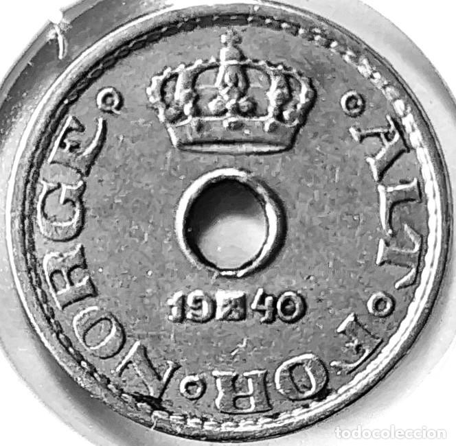 Monedas antiguas de Europa: NORUEGA (1906-1957) - 10 ORE 1940 - REY HAAKON VII - A - 1,50 GR. CUPRONIQUEL - DIAMETRO 15 mm
