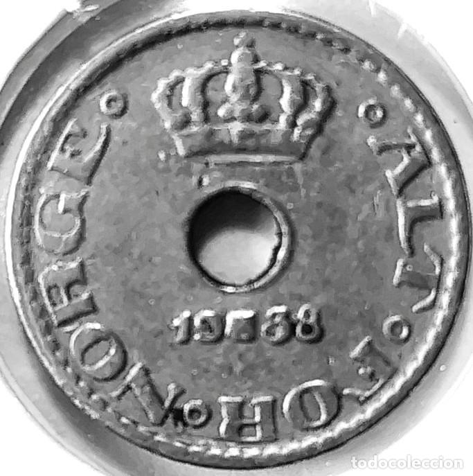 Monedas antiguas de Europa: NORUEGA (1906-1957) - 10 ORE 1938 - REY HAAKON VII - A - 1,50 GR. CUPRONIQUEL - DIAMETRO 15 mm