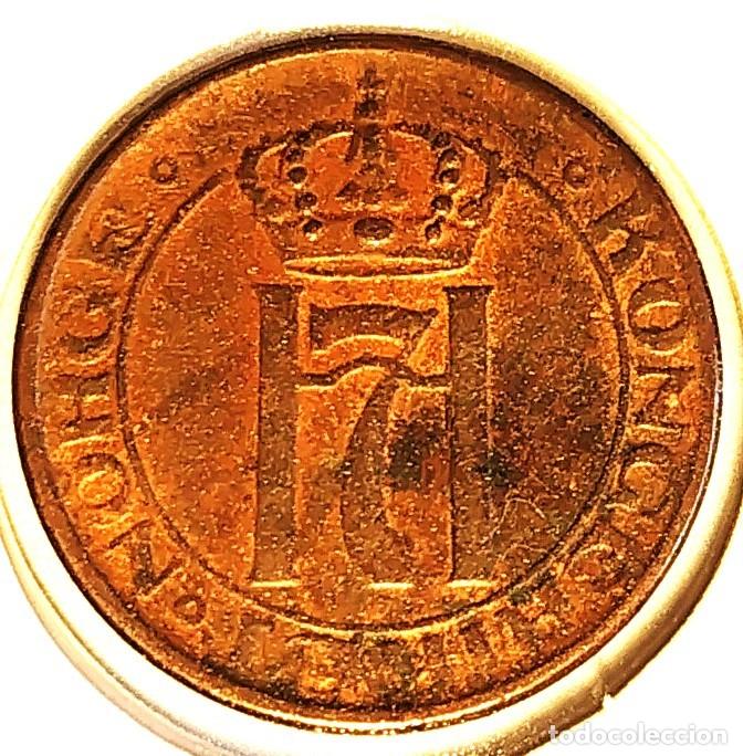 Monedas antiguas de Europa: NORUEGA (1906-1957) - 1 ORE 1948 - REY HAAKON VII - A - 2 GR. BRONCE - DIAMETRO 16 mm - KM#367 - MB