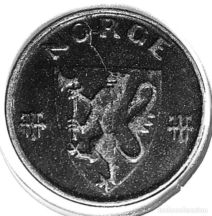 Monedas antiguas de Europa: NORUEGA (1906-1957) - 1 ORE 1944 - REY HAAKON VII - A - 1,74 GR. HIERRO - DIAMETRO 16 mm - KM#387