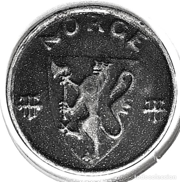 Monedas antiguas de Europa: NORUEGA (1906-1957) - 1 ORE 1943 - REY HAAKON VII - A - 1,74 GR. HIERRO - DIAMETRO 16 mm - KM#387