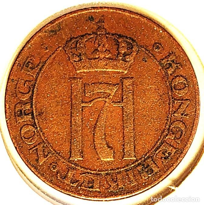 Monedas antiguas de Europa: NORUEGA (1906-1957) - 1 ORE 1925 - REY HAAKON VII - A - 2 GR. BRONCE - DIAMETRO 16 mm - KM#367 - MB