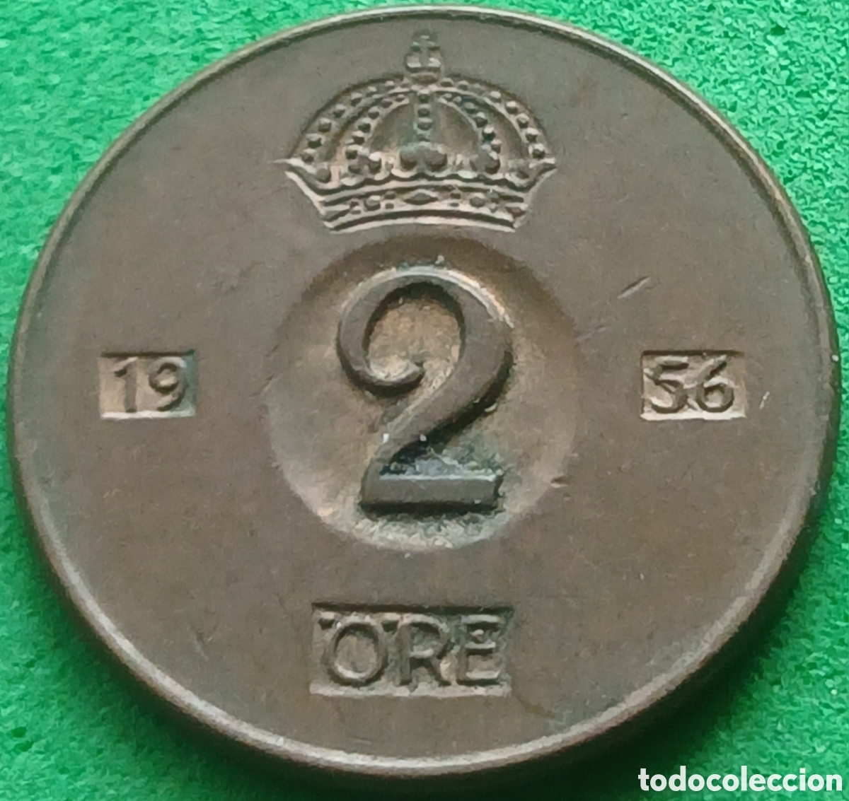 Monedas antiguas de Europa: Suecia 2 ore 1956 km#821