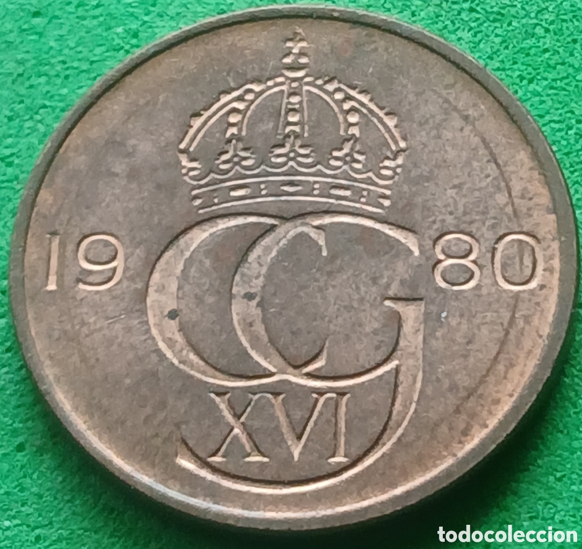 Monedas antiguas de Europa: Suecia 5 ore 1980 km#849