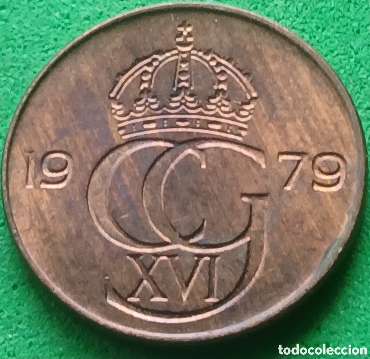 Monedas antiguas de Europa: Suecia 5 ore 1979 km#849