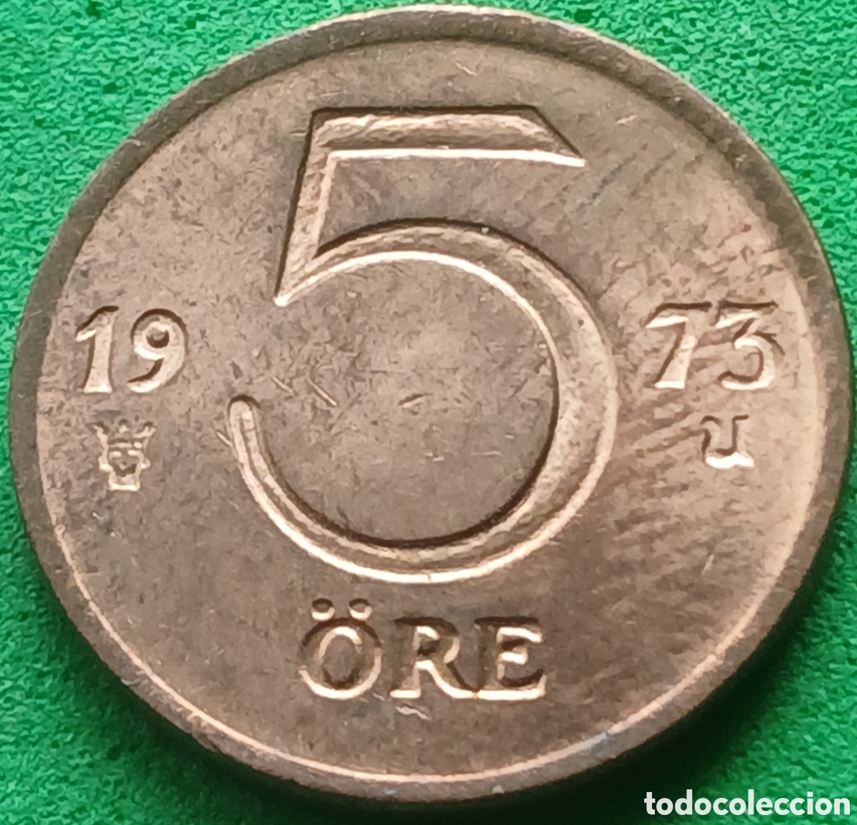 Monedas antiguas de Europa: Suecia 5 ore 1973 km#845