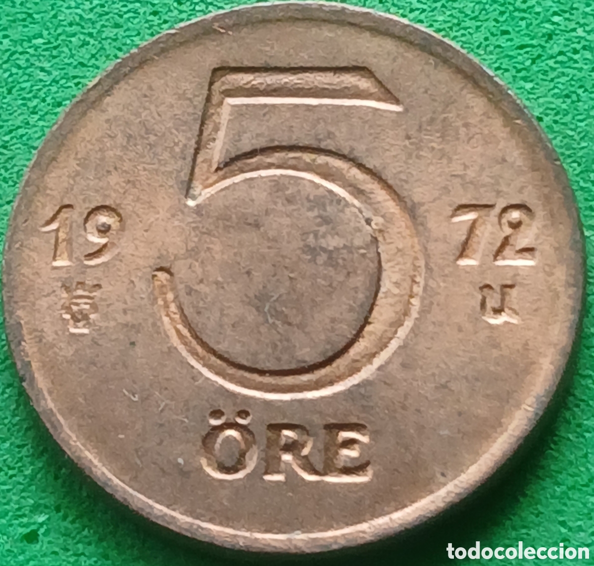Monedas antiguas de Europa: Suecia 5 ore 1972 km#845