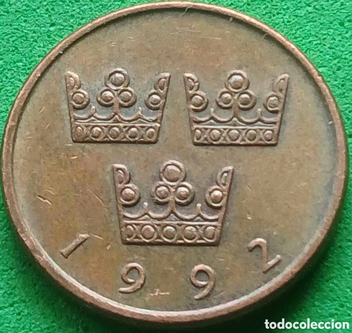 Monedas antiguas de Europa: Suecia 50 ore 1992 D km#878 Bengt Dennis