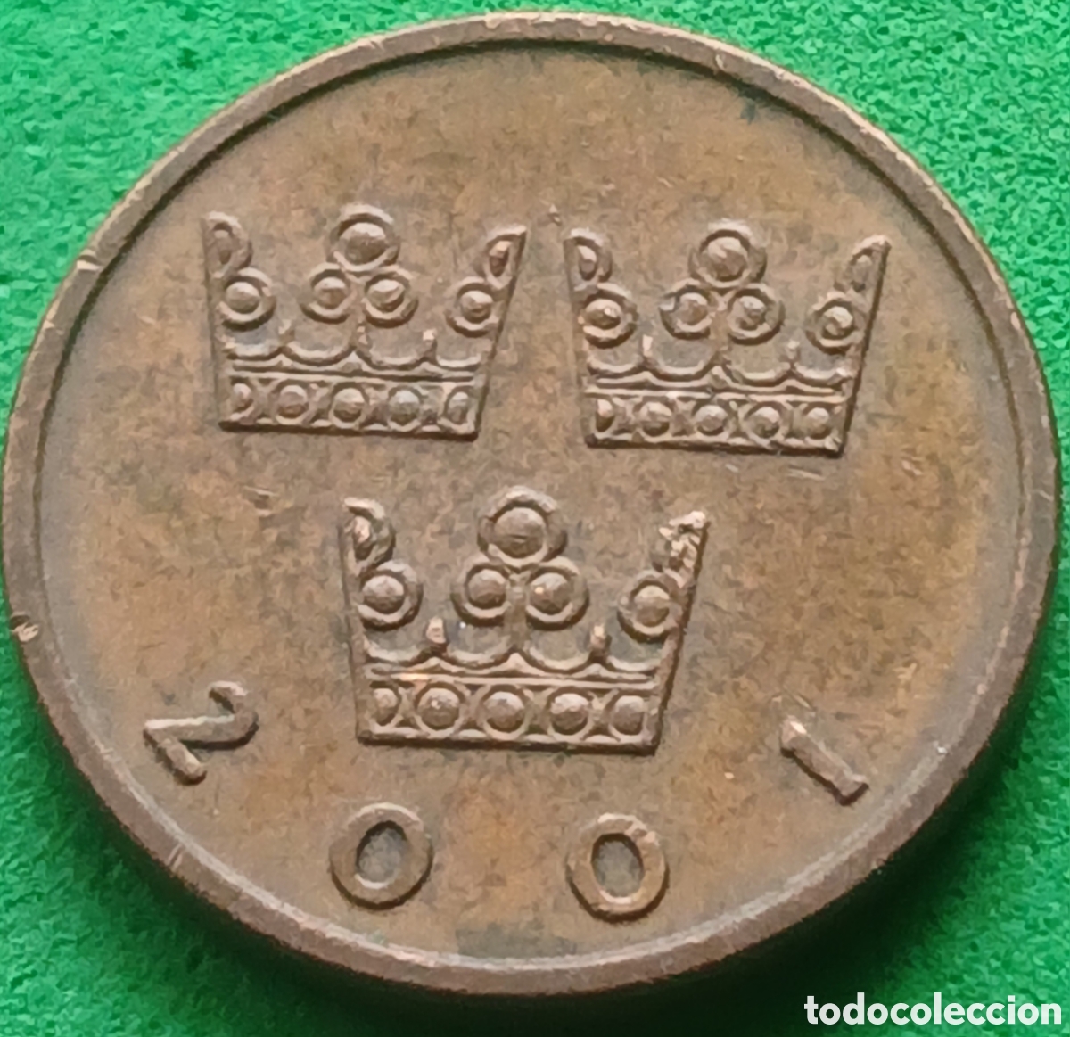 Monedas antiguas de Europa: Suecia 50 ore 2001 km#878