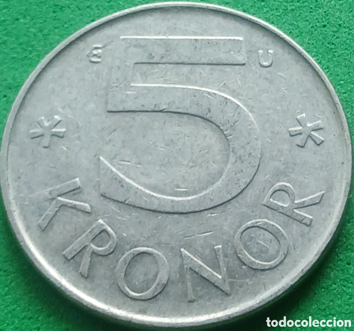 Monedas antiguas de Europa: Suecia 5 coronas 1983 km#853